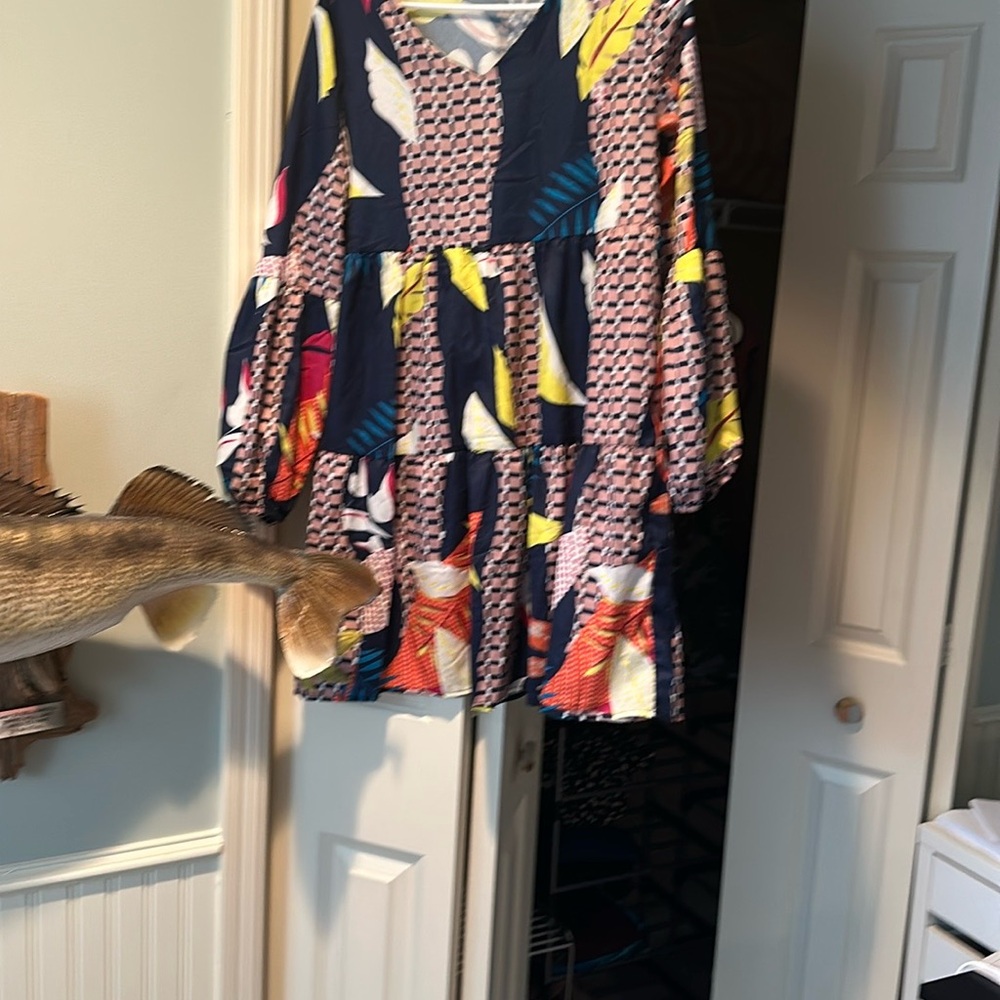 Colorful Patterned Dress - Picture 3 of 4